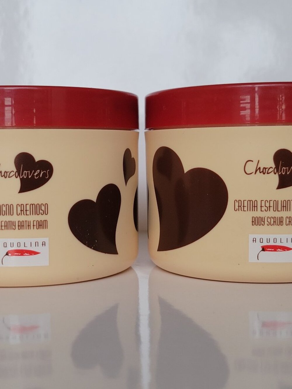 Vintage Chocolovers by Aquolina - Bath Form and Body Scrub 250ml Each - Set of 2